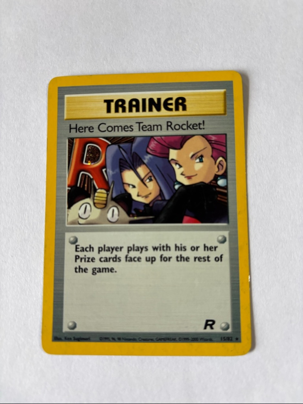 Trainer 1st EDITION “Here Comes Team Rocket!” 15/82 Holofoil